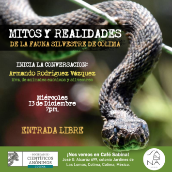 Científicos Anónimos COL: Mitos y realidades de la fauna silvestre de Colima