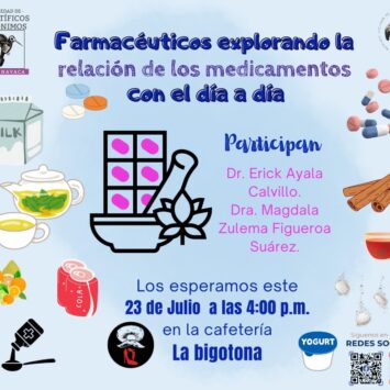 Farmacéuticos explorando la relación de los medicamentos con el día a día / SCA Cuernavaca