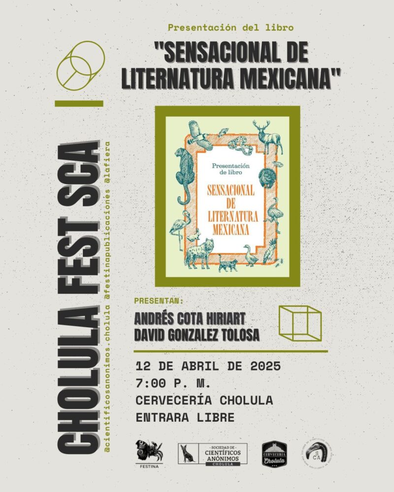CHOLULA FEST / Presentación del Libro Sensacional de Liternatura Mexicana