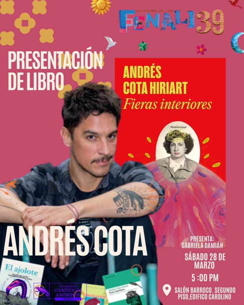 Presentación de Libro: Fieras Interiores en Puebla
