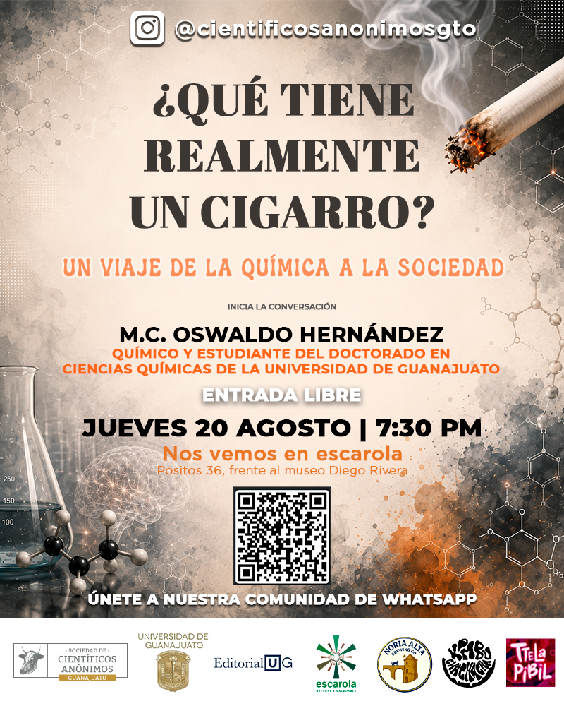 ¿Qué tiene realmente un Cigarro? Un Viaje de la Química a la Sociedad / SCA Guanajuato