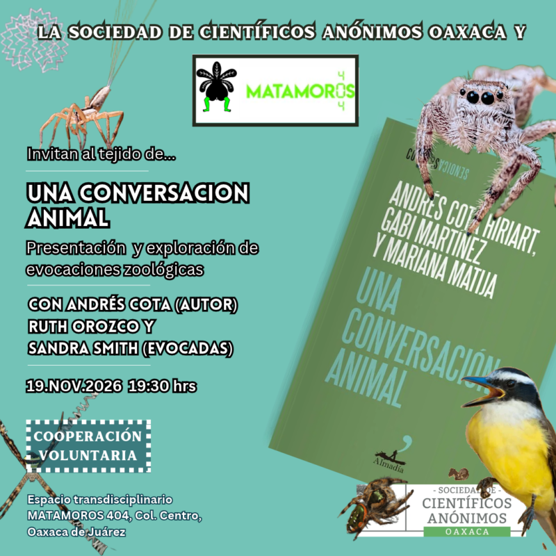 SCAOAX39: Una conversación animal. Presentación y exploración de evocaciones zoológicas / Oaxaca